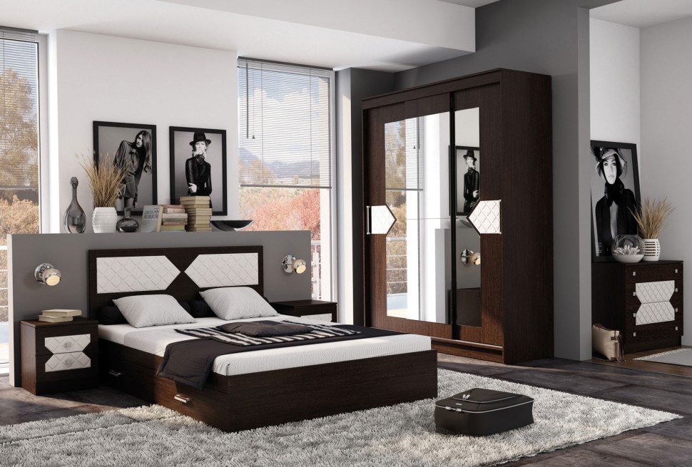 Шкаф-купе Шкаф 3-х створчатый с зеркалом Вероника