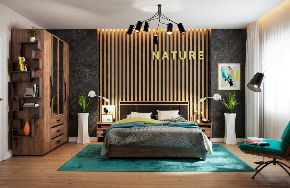 Двуспальная кровать Натура