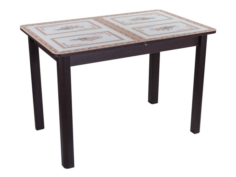 Кухонный стол Танго ПР со стеклом с ножками 04