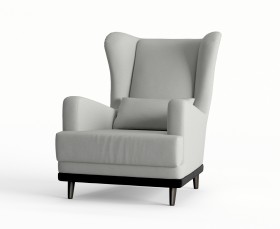 Кресло Барон, Zara Light Grey